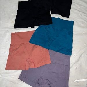 5 pack of Multi Color Biker Short